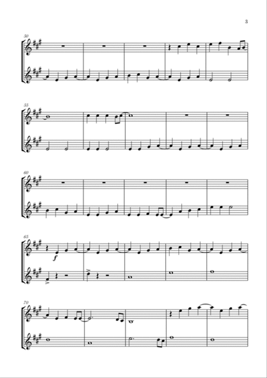 Love Is Gone Trumpet Duet scores gallery preview page 3