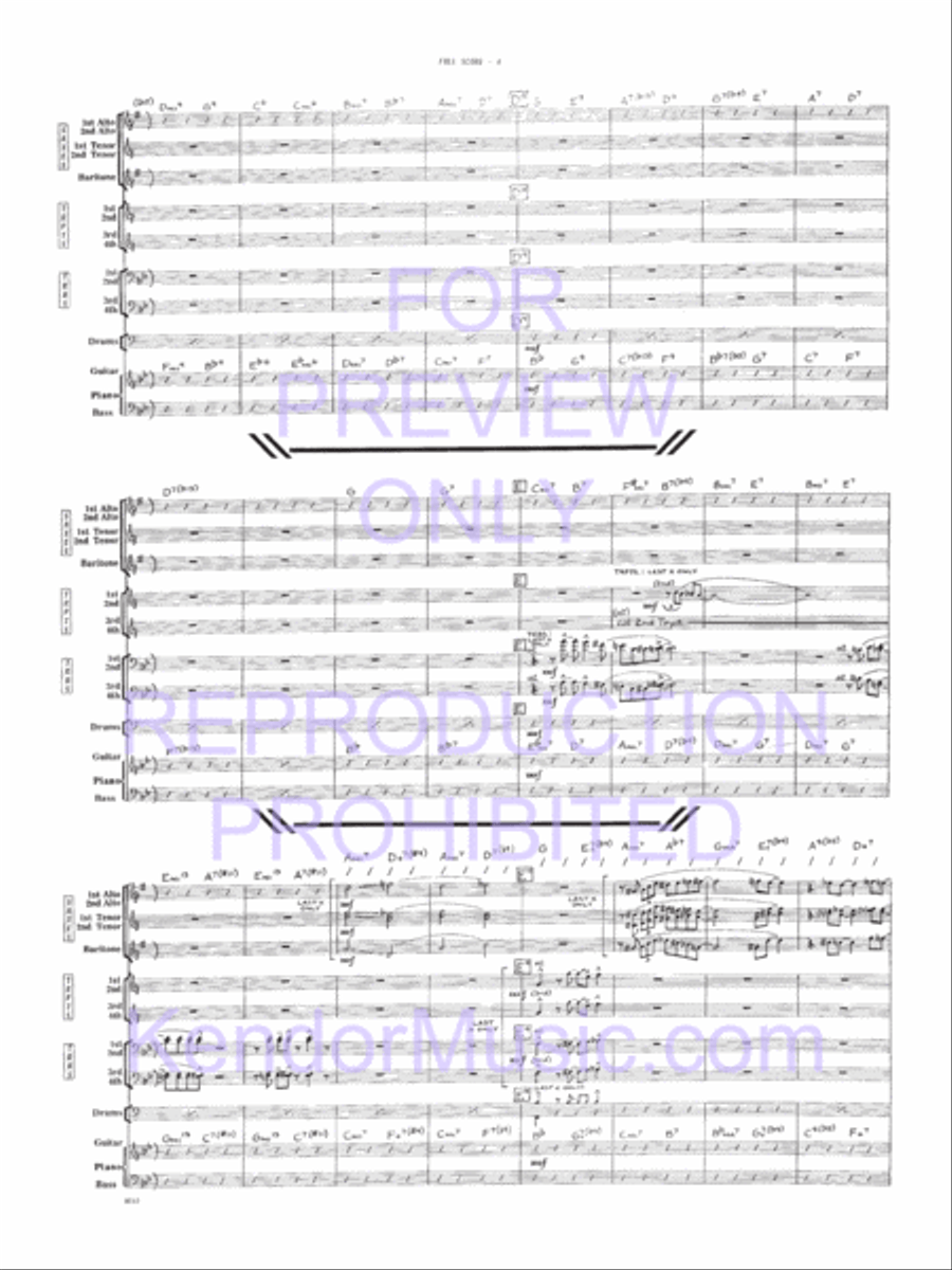 Moose The Mooche (Full Score) Jazz Ensemble scores gallery preview page 5