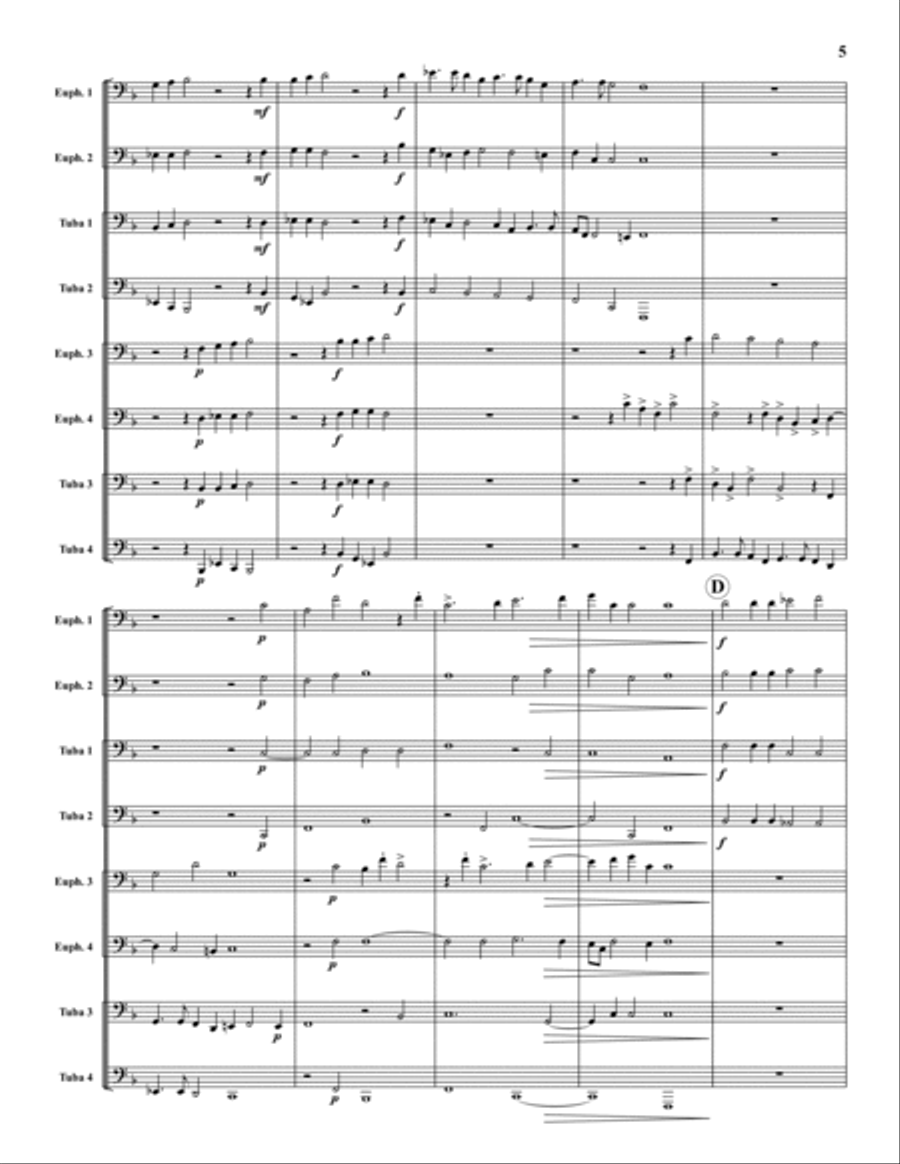 Canzona Septimi Toni A 8 Euphonium scores gallery preview page 5