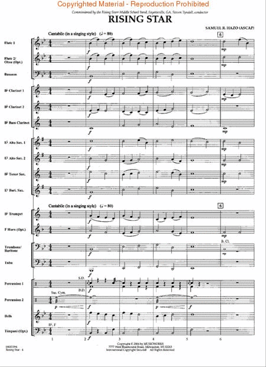 Rising Star Concert Band scores gallery preview page 2
