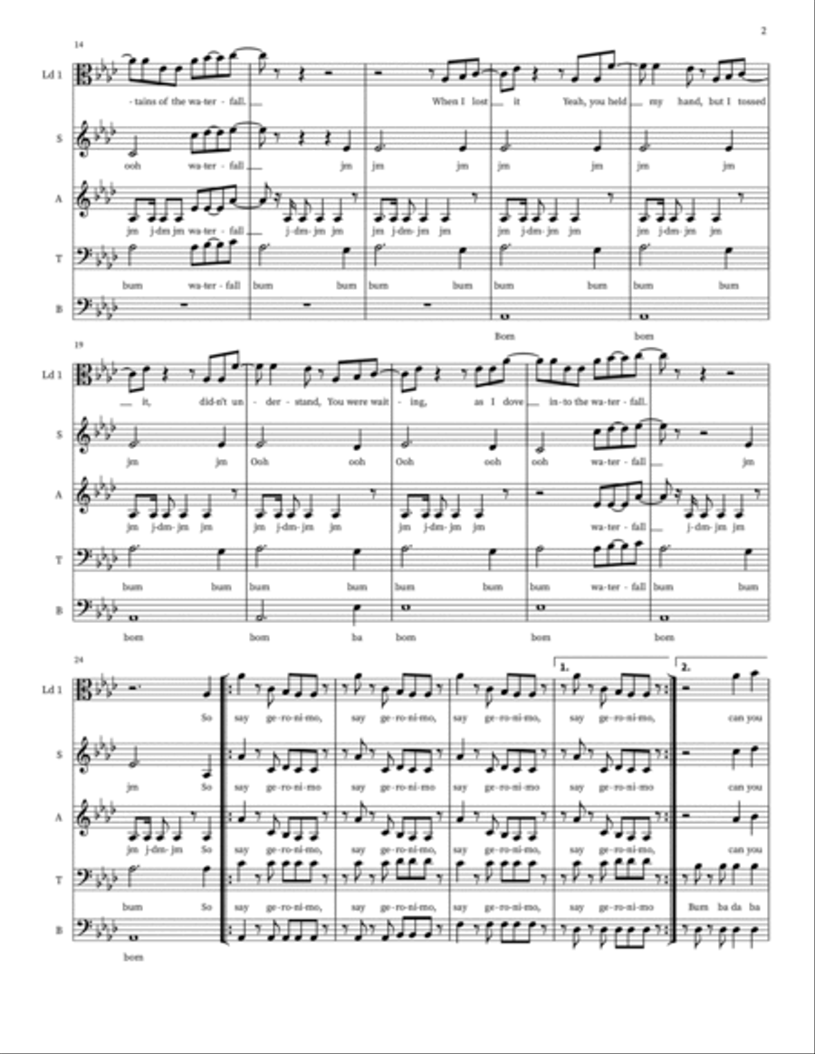 Geronimo Choir scores gallery preview page 2
