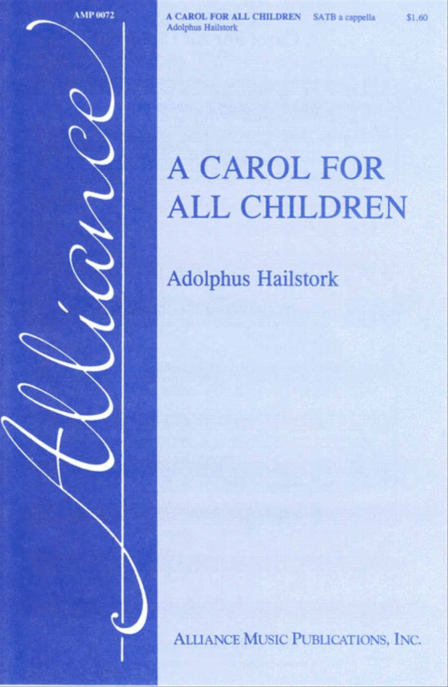 A Carol for All Children A Carol for All Children 4-Part scores gallery preview page 1