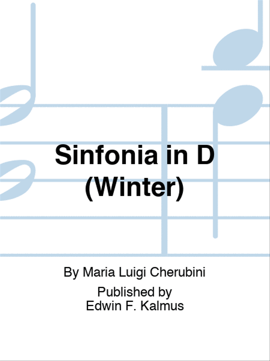 Sinfonia in D (Winter) Score scores gallery preview page 1
