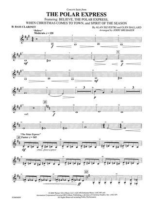 The Polar Express, Concert Suite from: B-flat Bass Clarinet