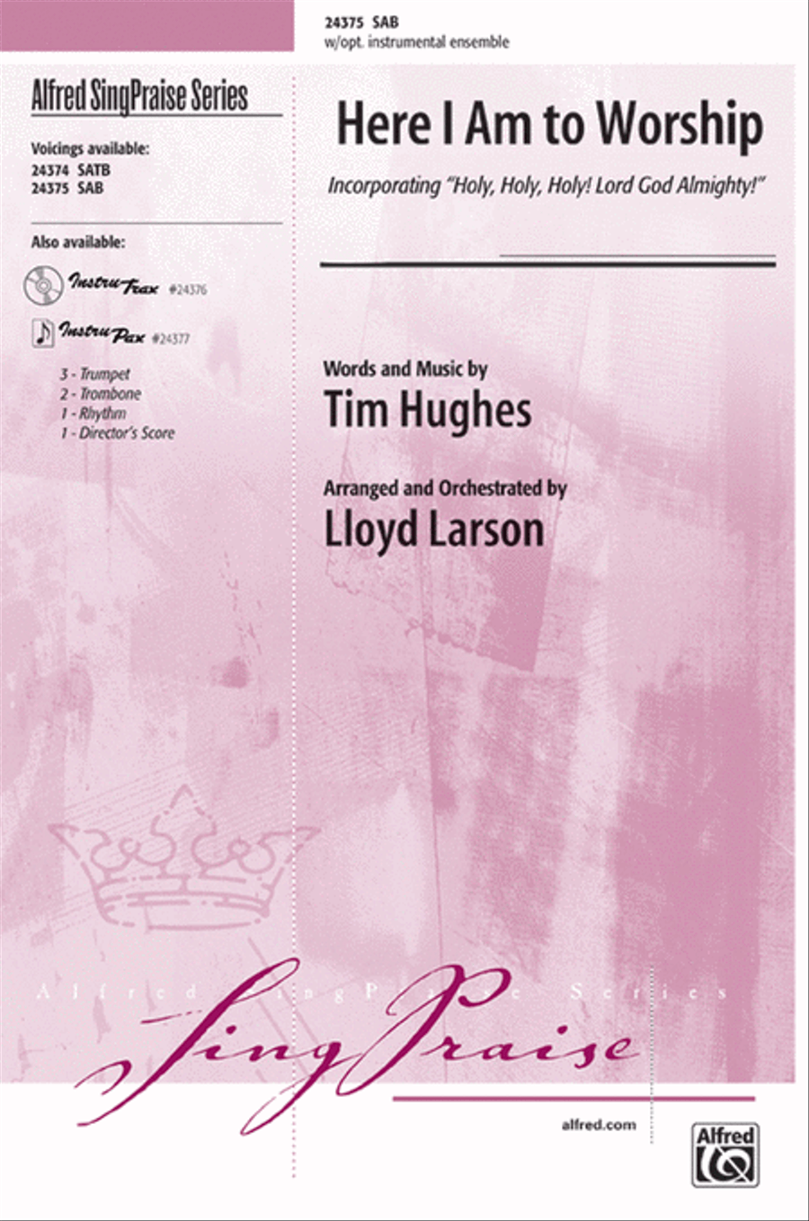 Here I Am to Worship by Tim Hughes 3-Part - Sheet Music
