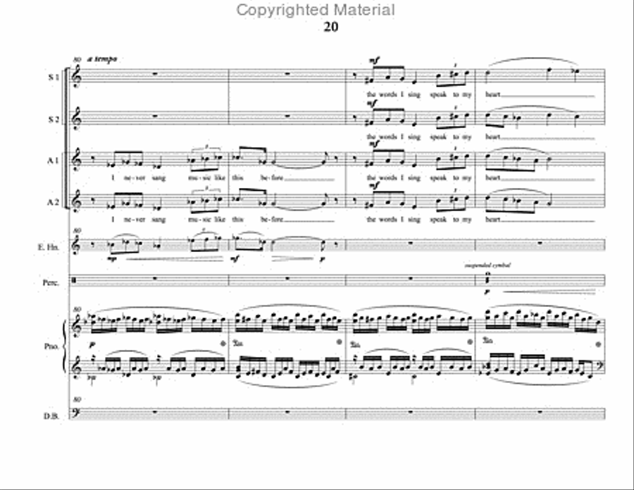 Song of Summer (choral score) SSAA scores gallery preview page 21