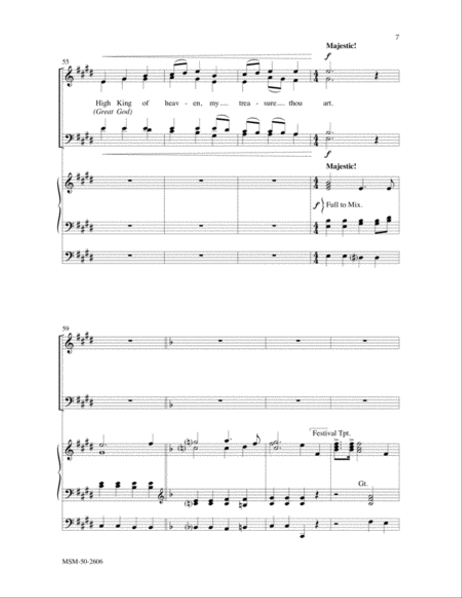Be Thou My Vision 4-Part scores gallery preview page 4