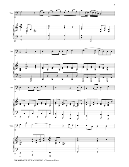 THREE GOSPEL HYMNS (Duets for Trombone & Piano) image number null