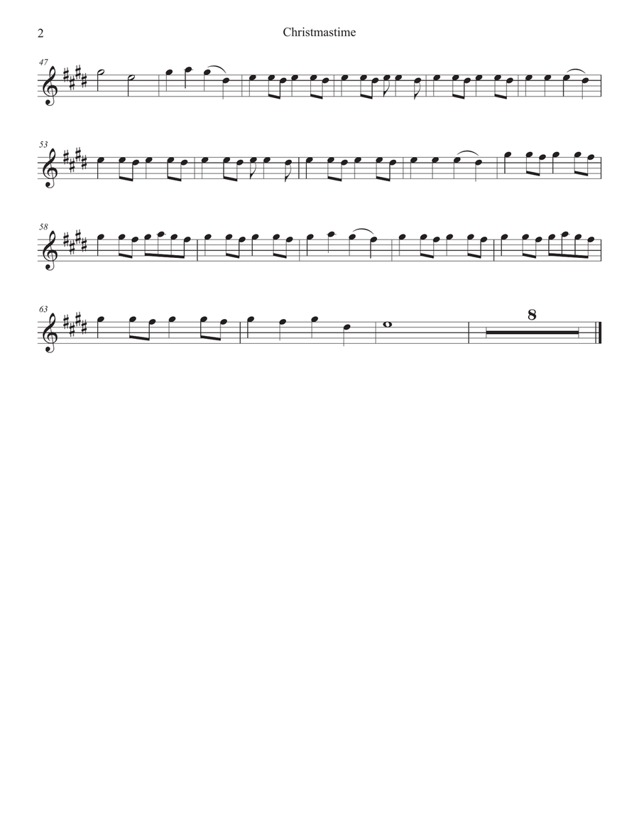Christmastime Soprano Saxophone scores gallery preview page 6