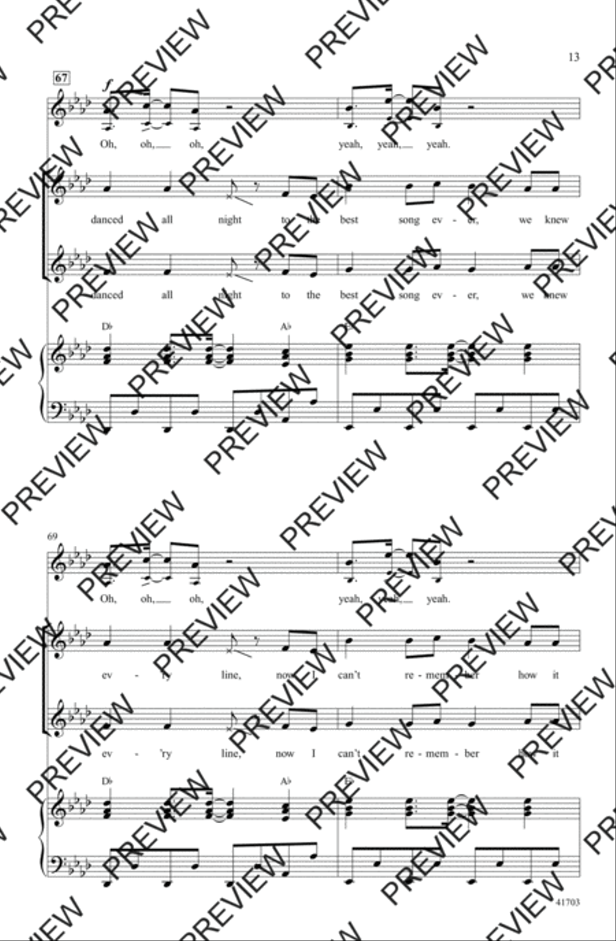 Best Song Ever Best Song Ever 2-Part scores gallery preview page 13