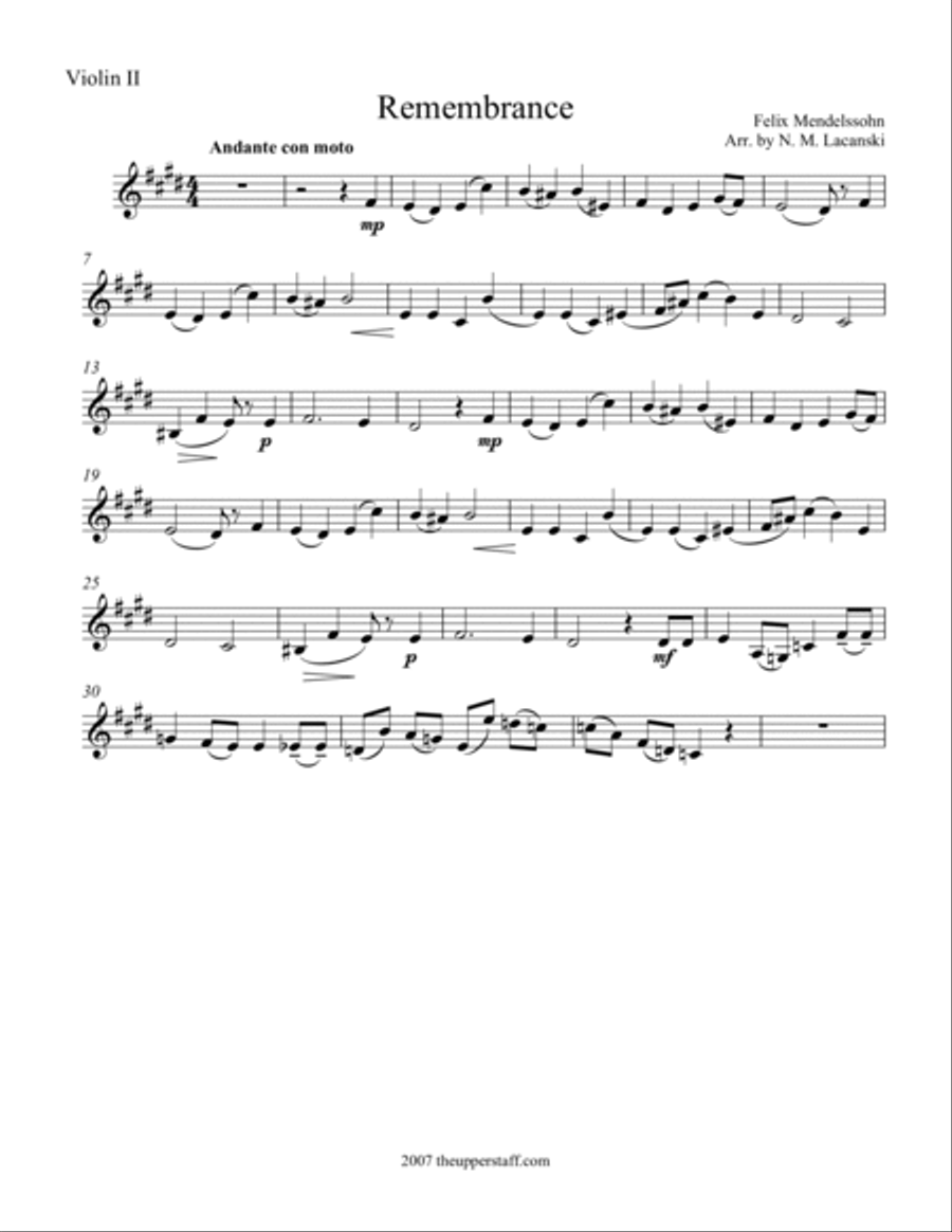 Remembrance Remembrance String Quartet scores gallery preview page 5