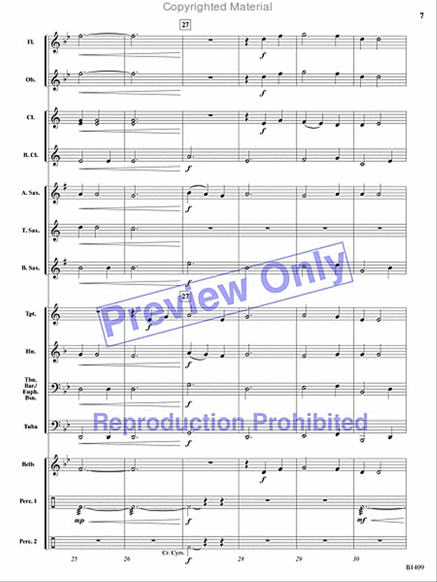 Gentle Winds Concert Band scores gallery preview page 15