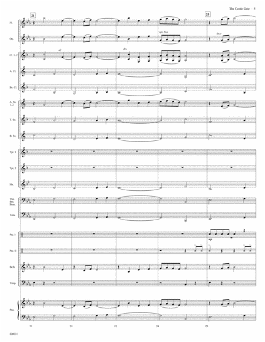 The Castle Gate Concert Band scores gallery preview page 5