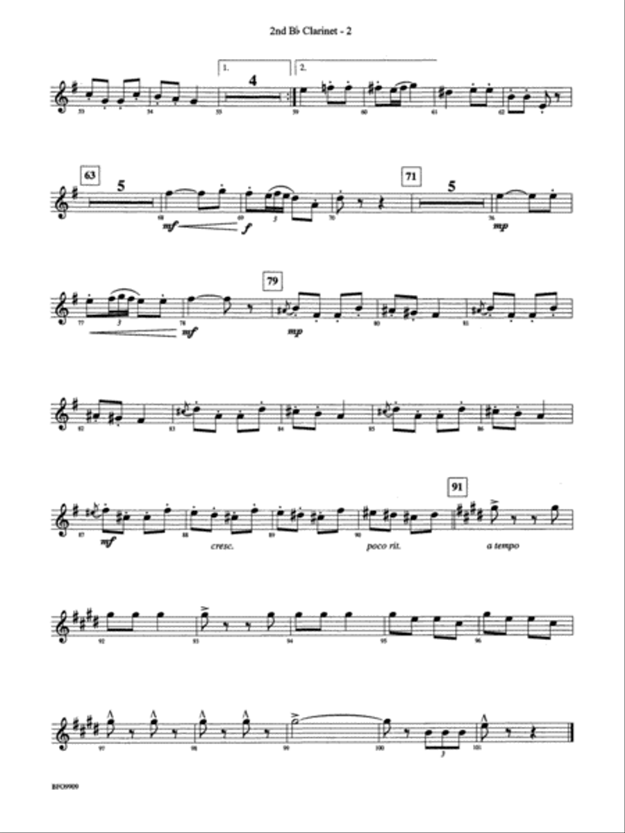 Carmen Suite: 2nd B-flat Clarinet Full Orchestra scores gallery preview page 3