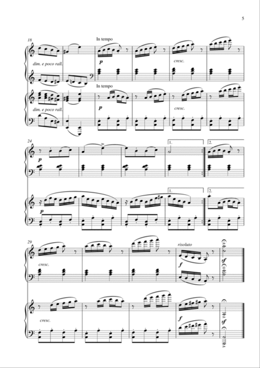 25 Easy and Progressive Studies Opus 100 for 2 pianos (Complete) by Friedrich Burgmüller Piano Method scores gallery preview page 6