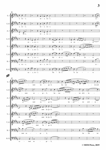 Palestrina-Hodie Christus natus est(Versions 2),in B Major,for A cappella image number null