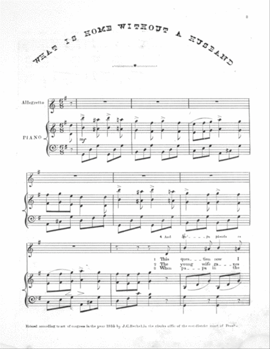 What is Home Without a Husband. A New Ballad Voice scores gallery preview page 2