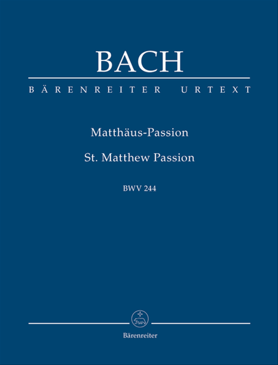 Matthaus-Passion BWV 244 4-Part scores gallery preview page 1