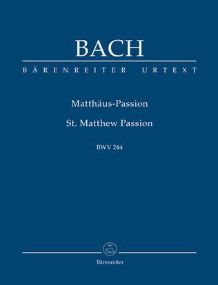 Book cover for Matthaus-Passion BWV 244