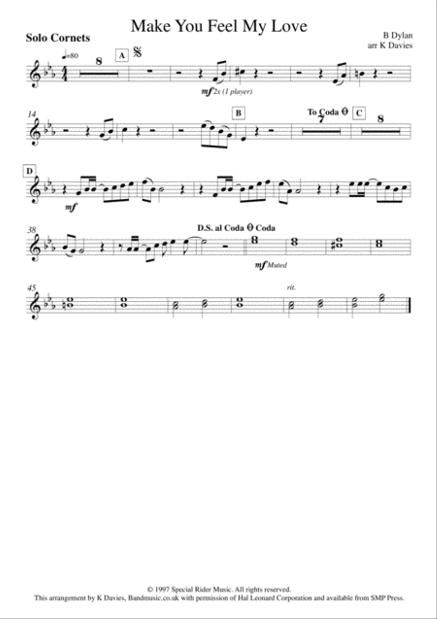 Make You Feel My Love Make You Feel My Love Small Ensemble scores gallery preview page 4