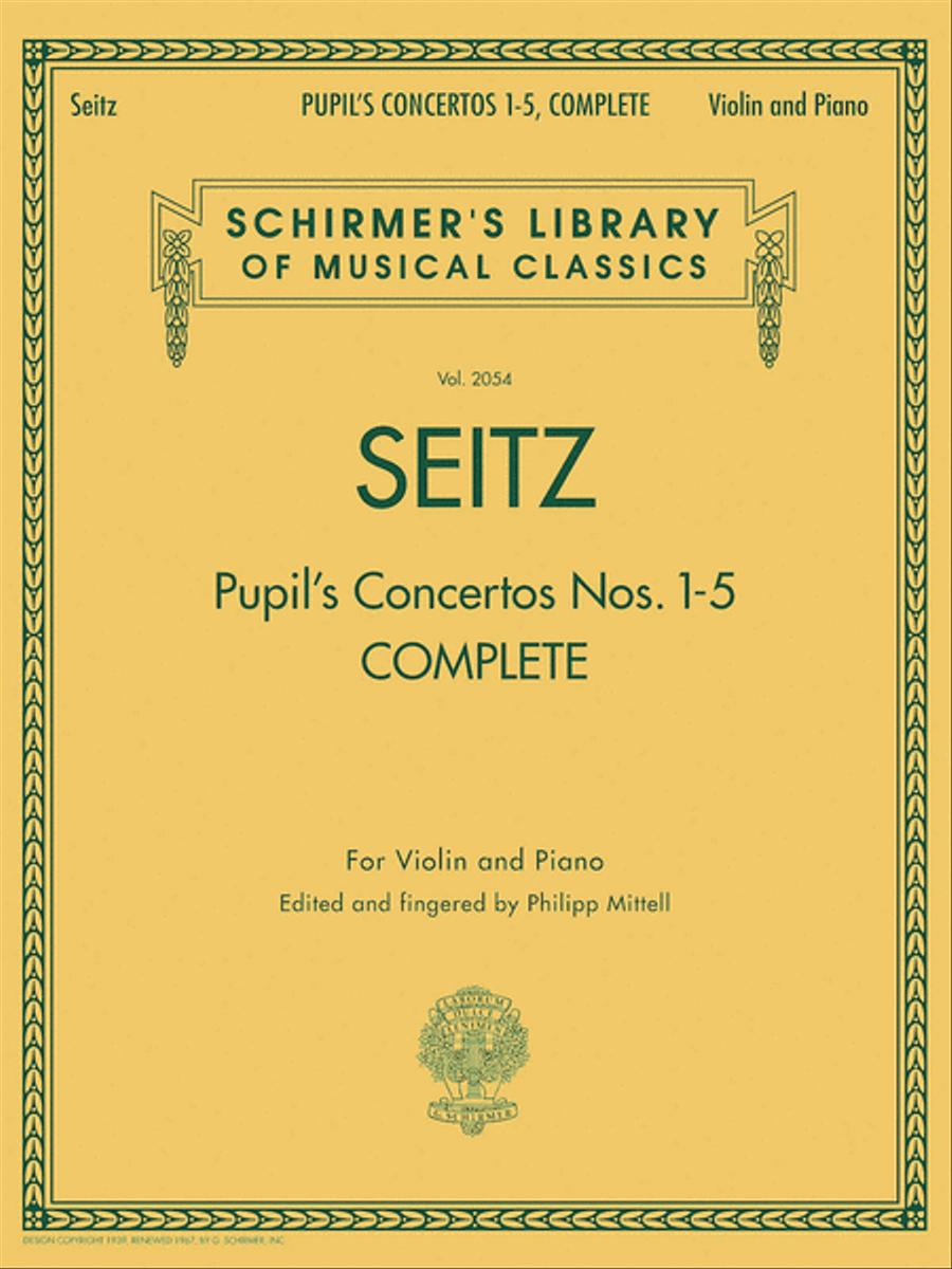 Pupil's Concertos, Complete Violin Solo scores gallery preview page 1