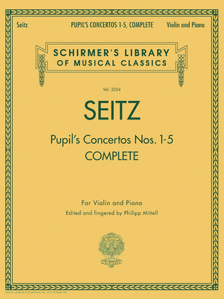 Book cover for Pupil's Concertos, Complete