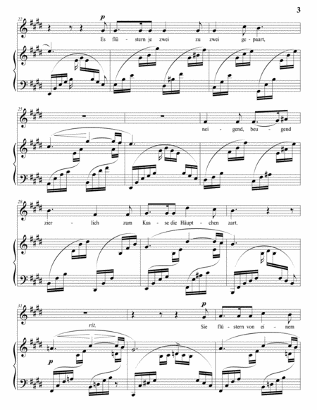 SCHUMANN: Der Nussbaum, Op. 25 no. 3 (transposed to E major)