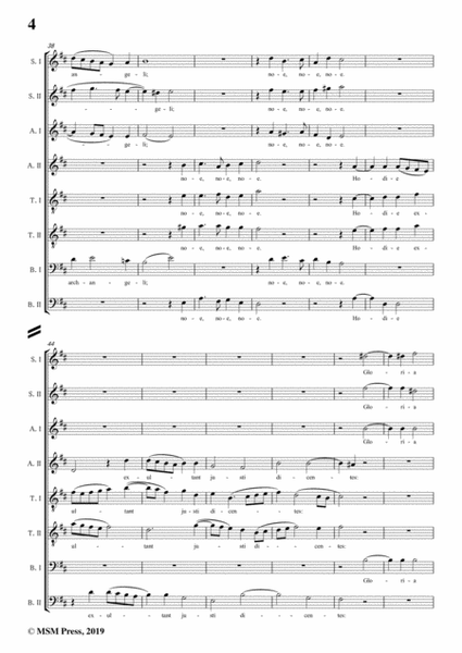 Palestrina-Hodie Christus natus est(Versions 2),in D Major,for A cappella image number null