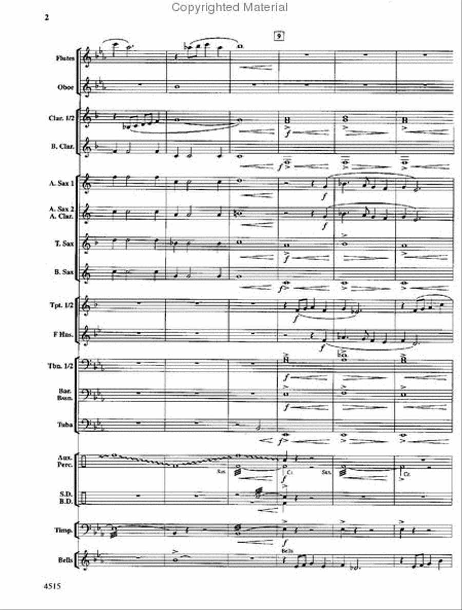 Lincoln Celebration Concert Band scores gallery preview page 3