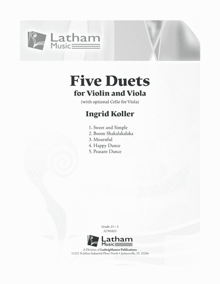 Five Duets for Violin and Viola