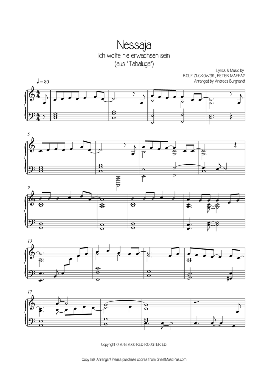 Nessaja Piano Solo scores gallery preview page 2