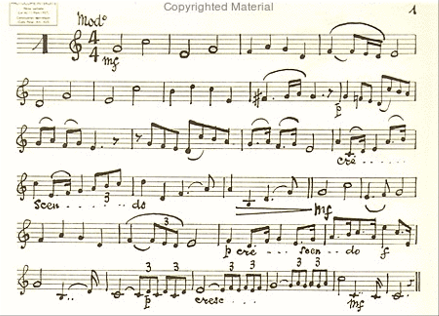 Déchiffrages manuscrits (a) (25), pour trompette
