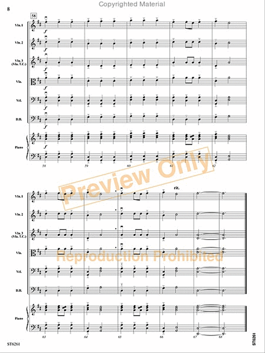 La Cavaleria de Napoles String Orchestra scores gallery preview page 7