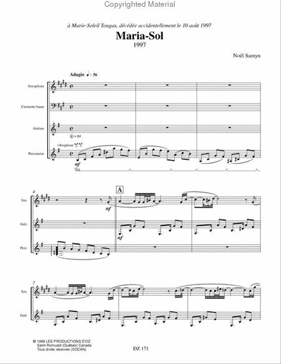 Maria-Sol Maria-Sol Clarinet scores gallery preview page 2