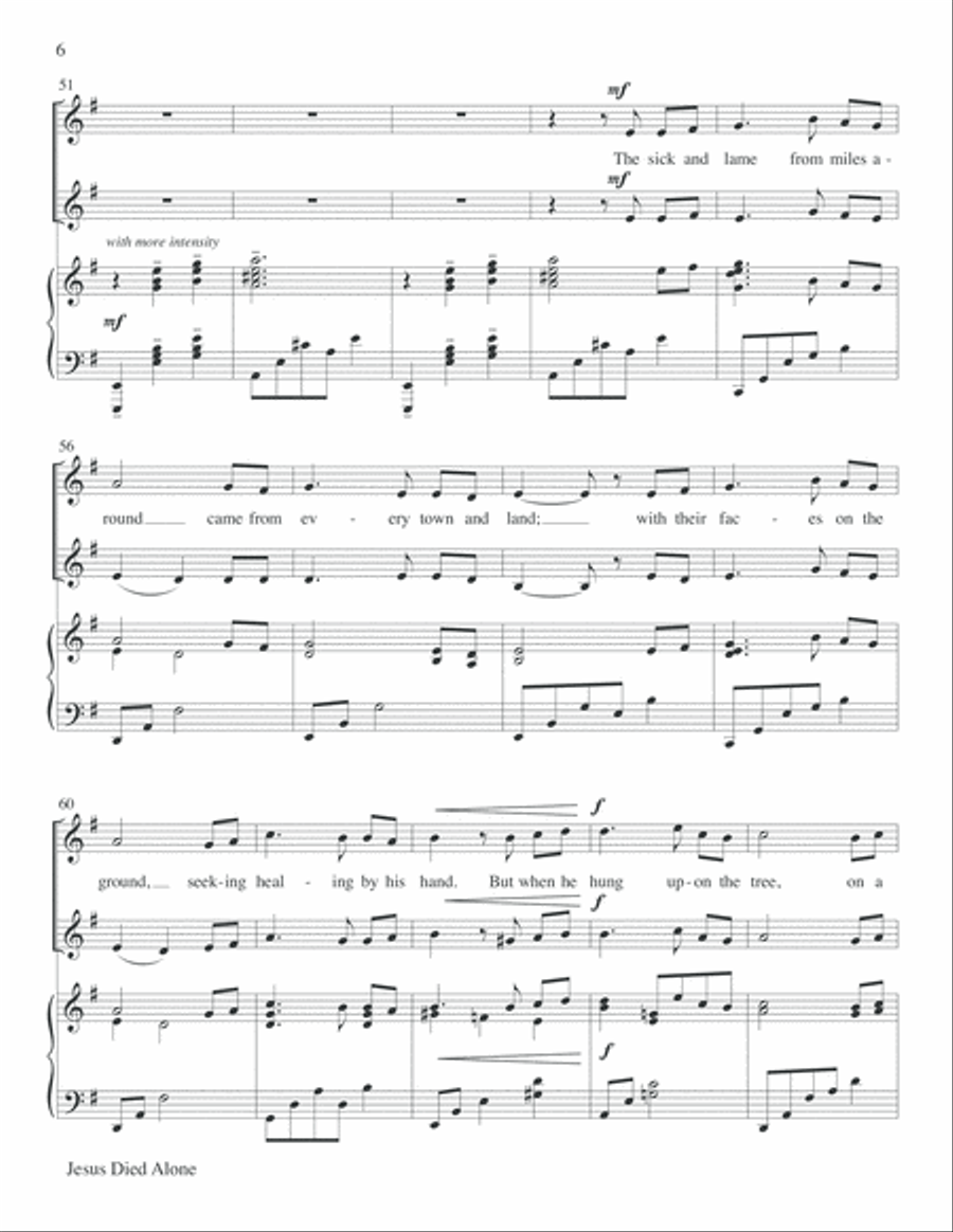 JESUS DIED ALO-RANE-DUET-Digital Download Choir scores gallery preview page 6