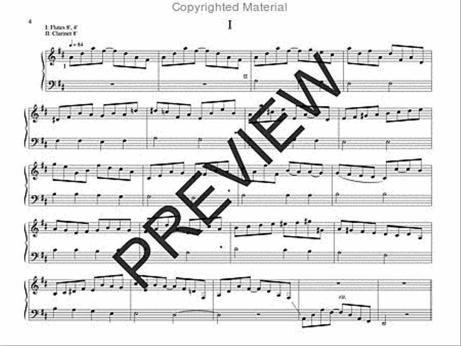 Variations on a Polish Hymn for Organ Organ Solo scores gallery preview page 3