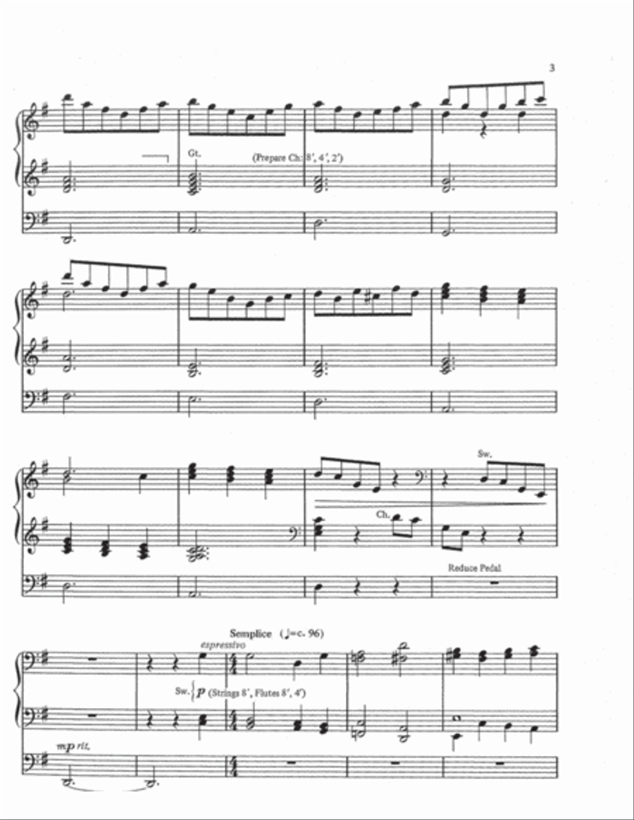 Partita on Adeste Fideles Organ scores gallery preview page 3