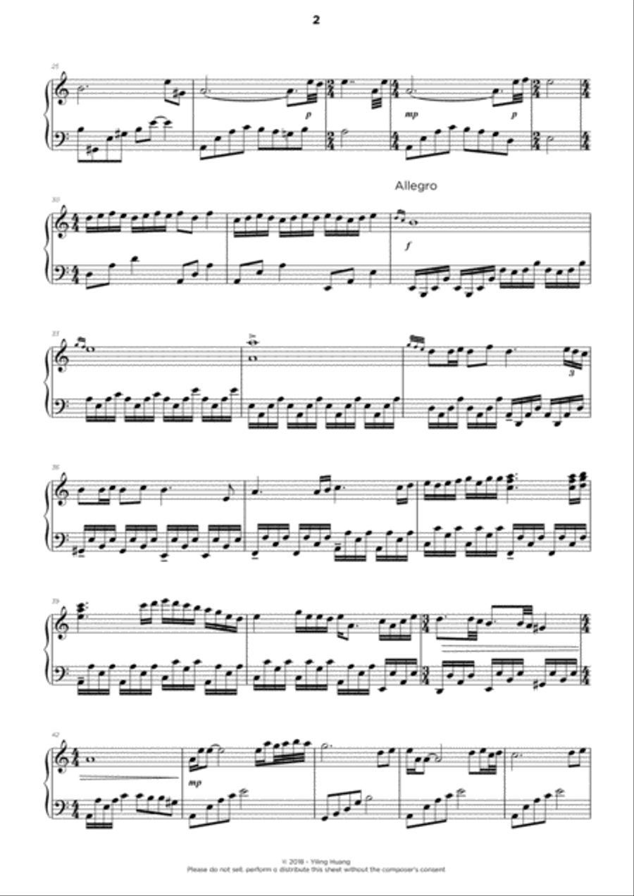 Mother Wolf Piano Solo scores gallery preview page 2