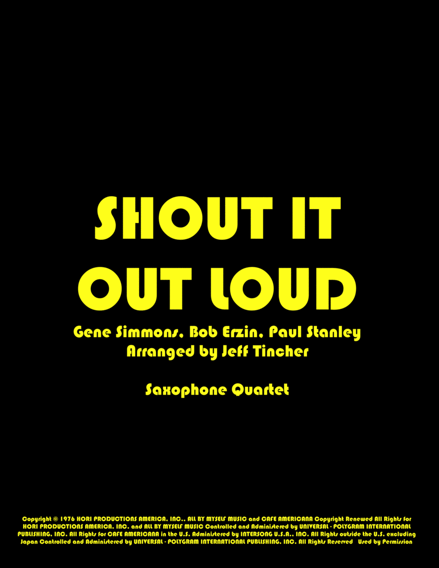 Shout It Out Loud image number null
