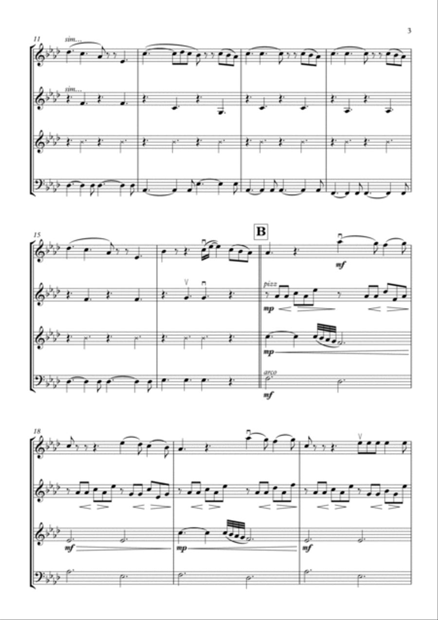 Perfect String Quartet scores gallery preview page 3