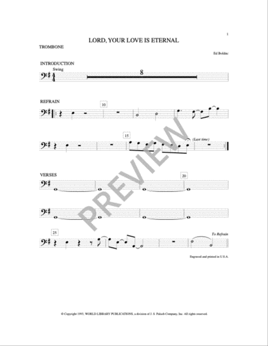 Lord, Your Love is Eternal 3-Part scores gallery preview page 6