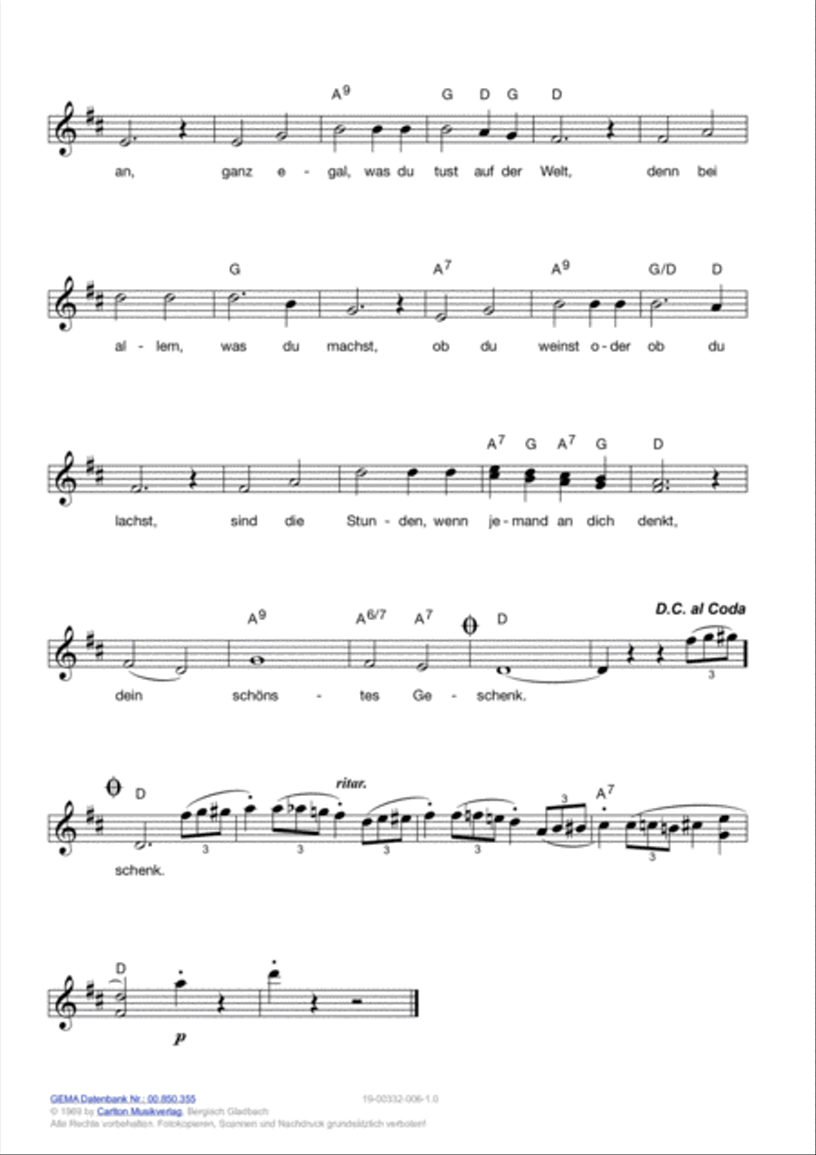 Dein schonstes Geschenk Dein schonstes Geschenk Voice scores gallery preview page 5