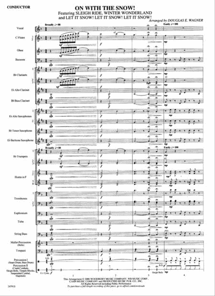 On with the Snow! Concert Band scores gallery preview page 2