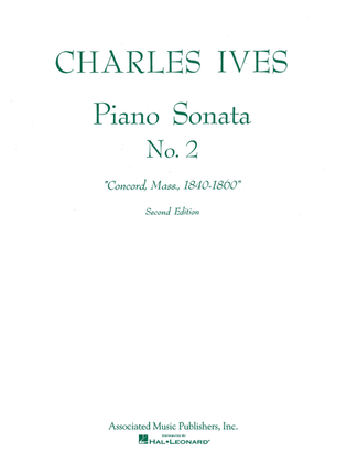 Book cover for Sonata No. 2 (2nd Ed.) Concord, Mass 1840–60