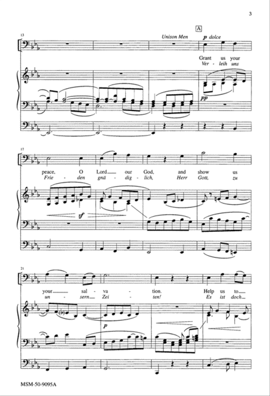 Grant Us Your Peace 4-Part scores gallery preview page 3