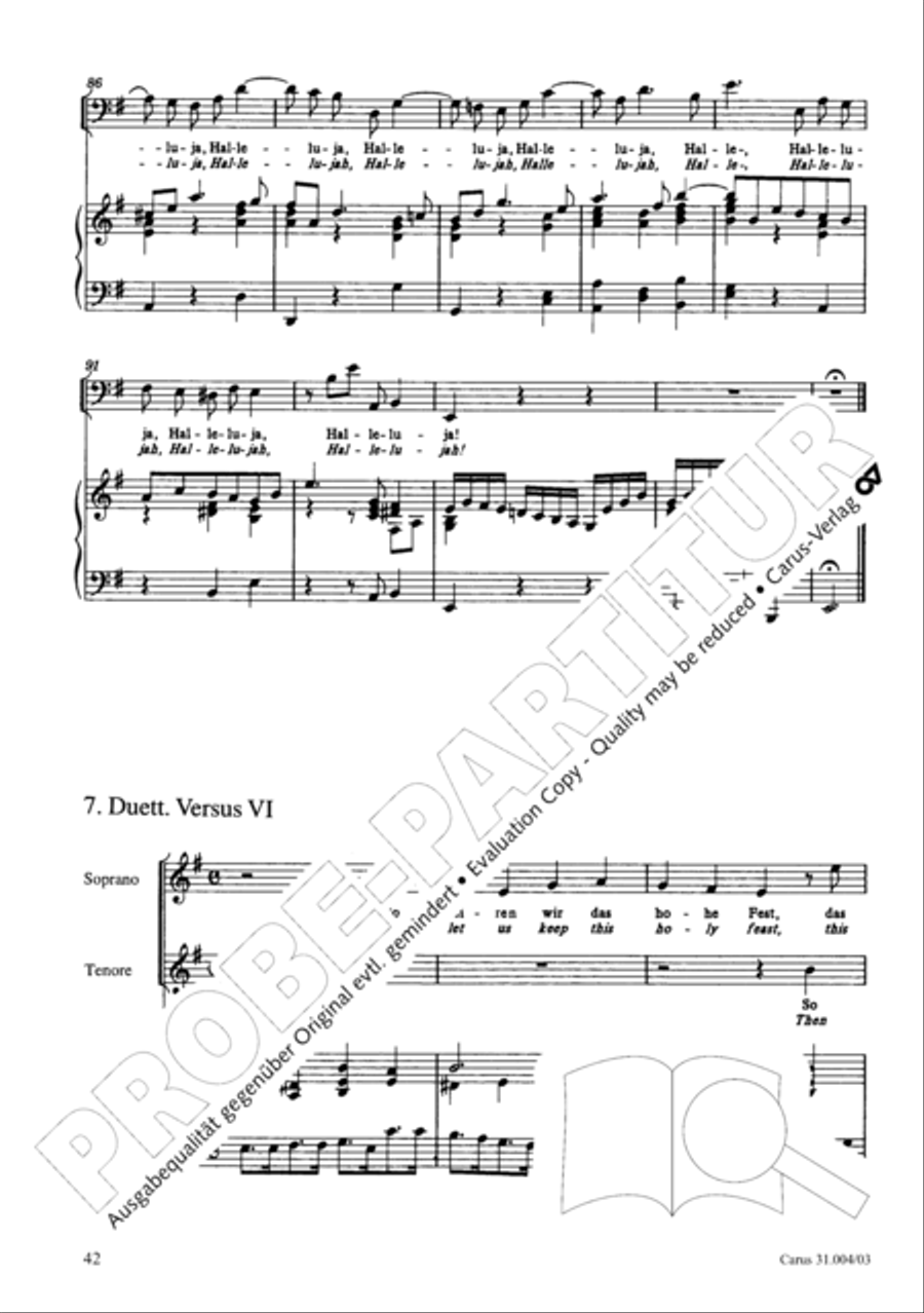 Christ lay in death's cold prison (Christ lag in Todesbanden) 4-Part scores gallery preview page 43