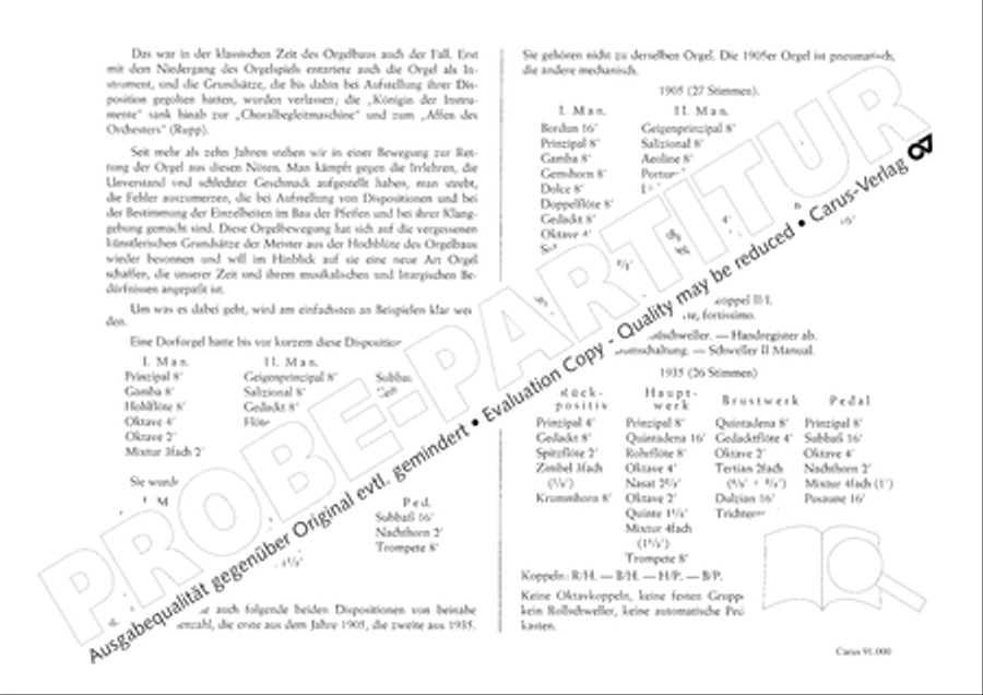 Orgelschule Organ scores gallery preview page 22