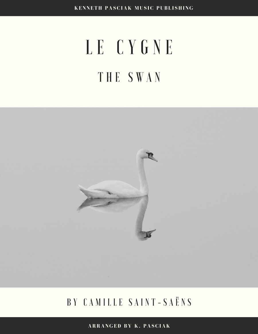 Le Cygne (The Swan) for Solo Guitar (easy version) Chamber Music scores gallery preview page 1