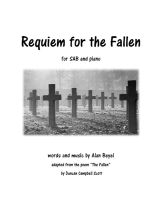 Book cover for Requiem for the Fallen SAB and piano