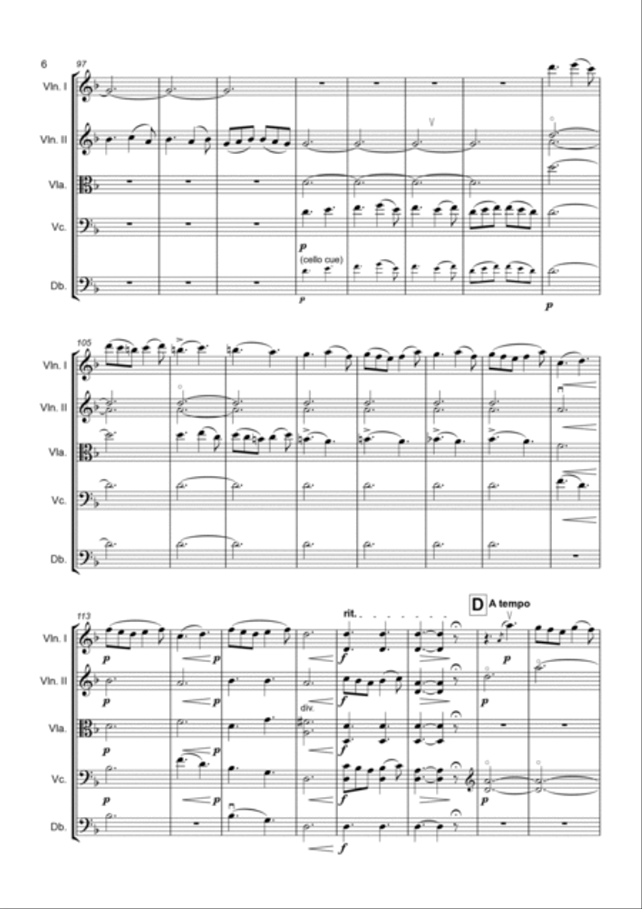 Two Novelettes String Orchestra scores gallery preview page 6